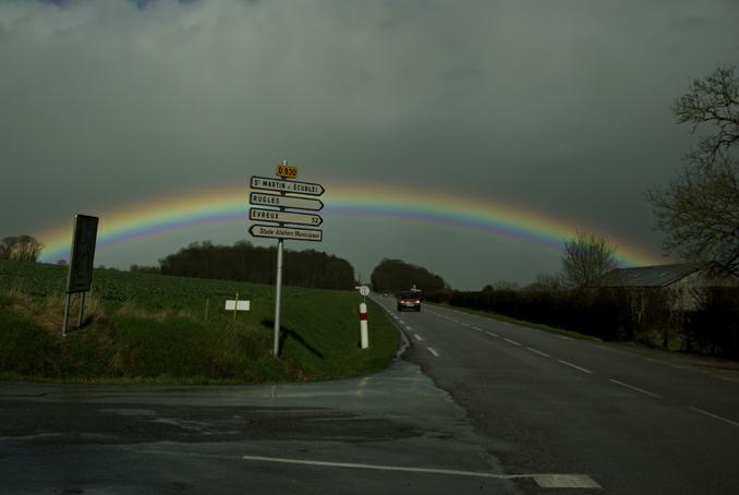 arc-en-ciel, saint-Sulpice -sur-Risle, normandie,photo michel ducruet,2010