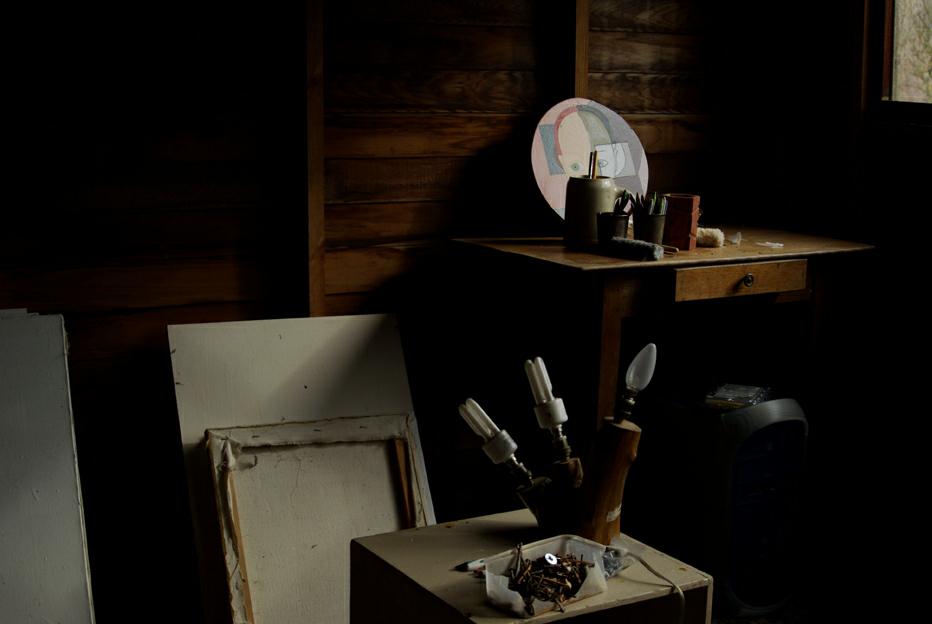 atelier de peintre. photo michel ducruet.2010.