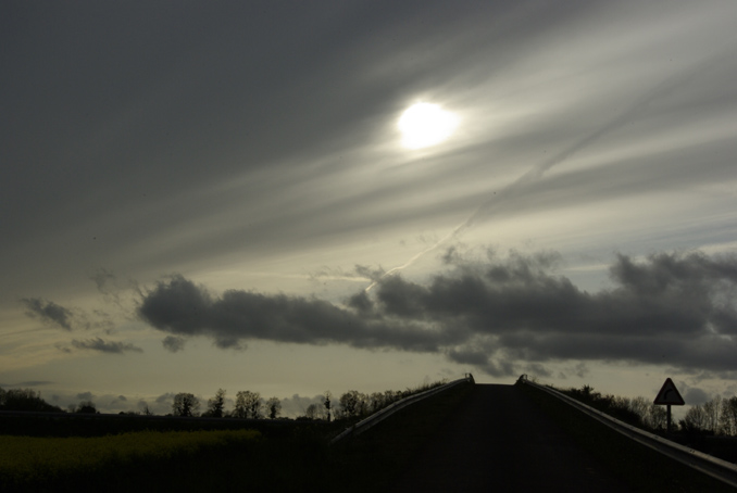 paysage du soir. Verneusses. photo michel ducruet