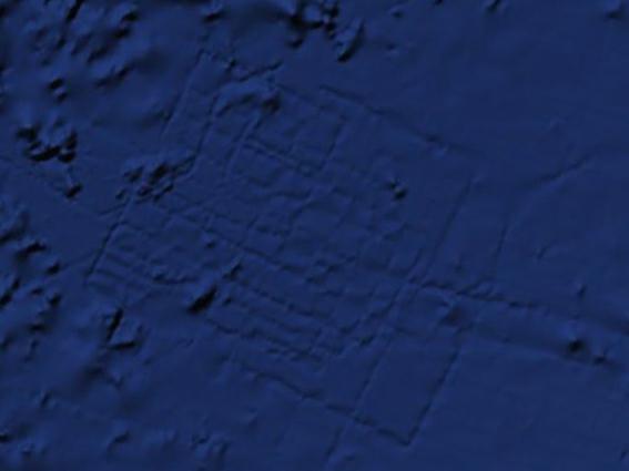 mystre dans l'Atlantique. Google Earth.