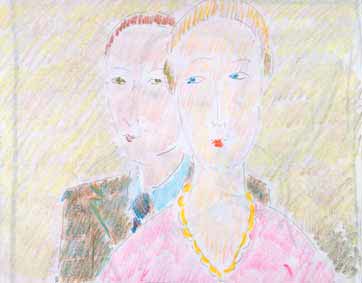 dessin michel ducruet, couple