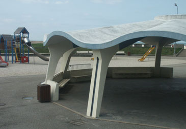 Le Havre. espace de jeux . photo michel ducruet.