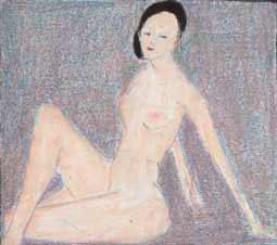 michel ducruet, nu assis, sitting nude,circa 1970