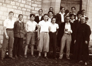 Classe de Philo avec le RP  Varillon. Mongr. 1933.