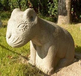 Lionne, parc de Soul. photo michel ducruet.