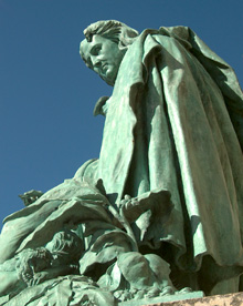 statue de benjamin constant. le  havre. photo michel ducruet.